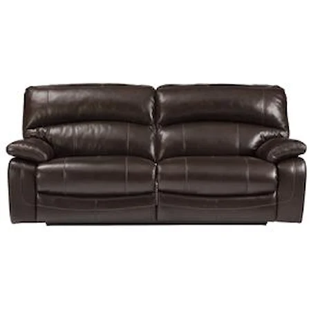 Leather Match 2 Seat Reclining Sofa